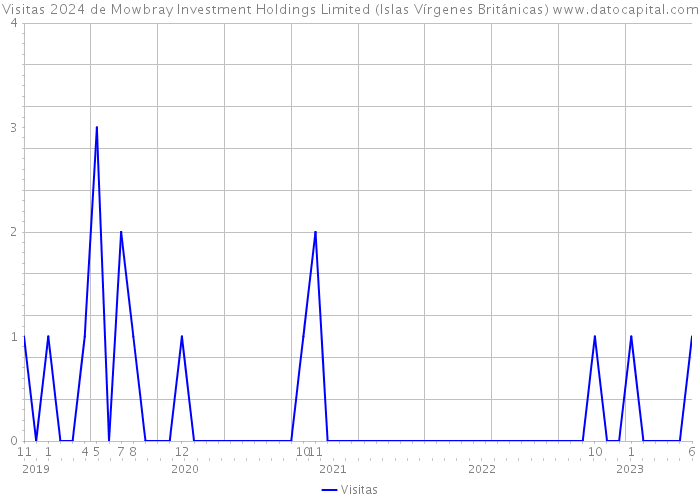 Visitas 2024 de Mowbray Investment Holdings Limited (Islas Vírgenes Británicas) 