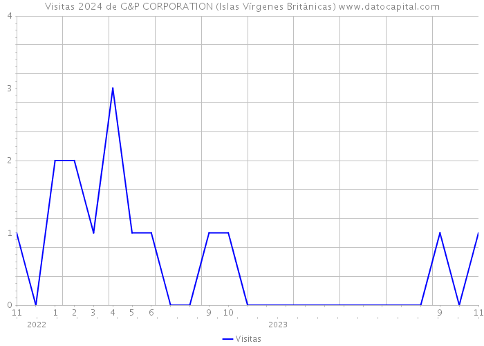 Visitas 2024 de G&P CORPORATION (Islas Vírgenes Británicas) 