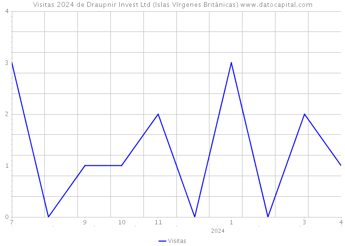 Visitas 2024 de Draupnir Invest Ltd (Islas Vírgenes Británicas) 