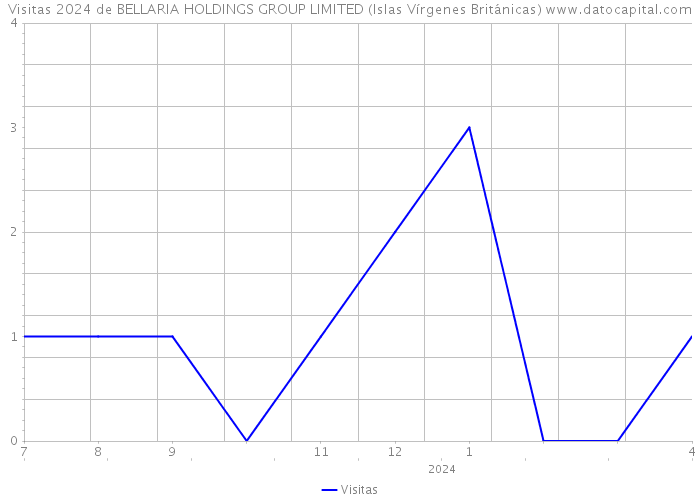 Visitas 2024 de BELLARIA HOLDINGS GROUP LIMITED (Islas Vírgenes Británicas) 