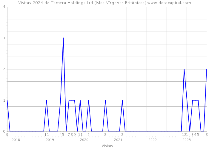 Visitas 2024 de Tamera Holdings Ltd (Islas Vírgenes Británicas) 