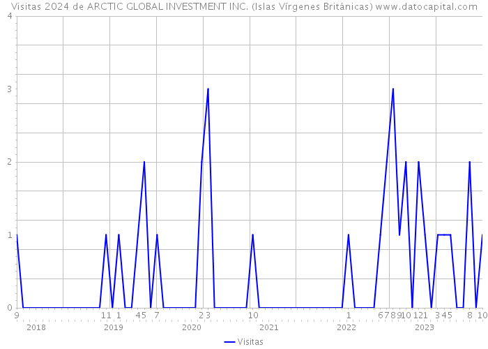 Visitas 2024 de ARCTIC GLOBAL INVESTMENT INC. (Islas Vírgenes Británicas) 