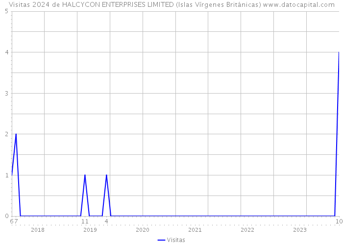Visitas 2024 de HALCYCON ENTERPRISES LIMITED (Islas Vírgenes Británicas) 