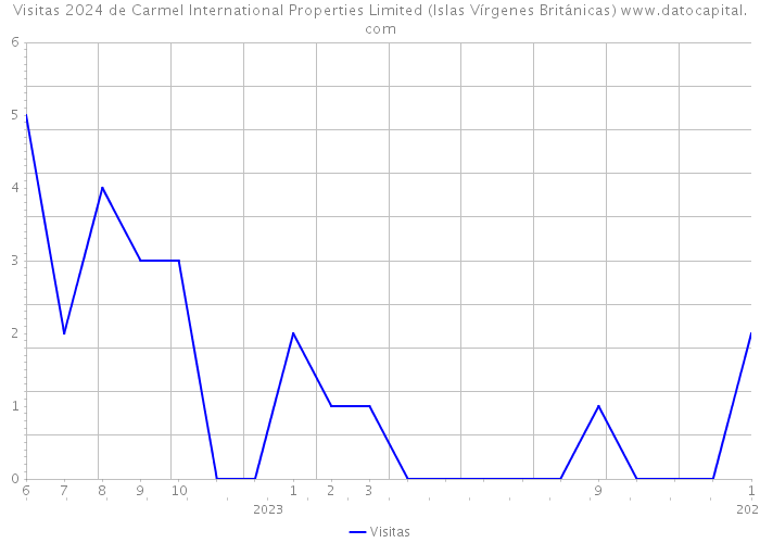 Visitas 2024 de Carmel International Properties Limited (Islas Vírgenes Británicas) 