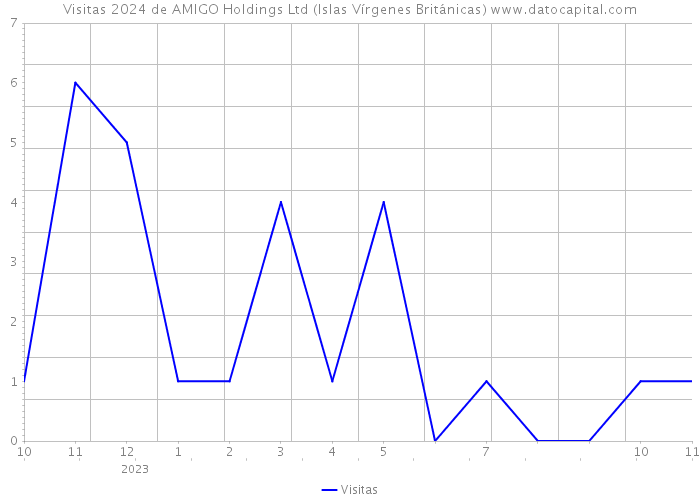 Visitas 2024 de AMIGO Holdings Ltd (Islas Vírgenes Británicas) 