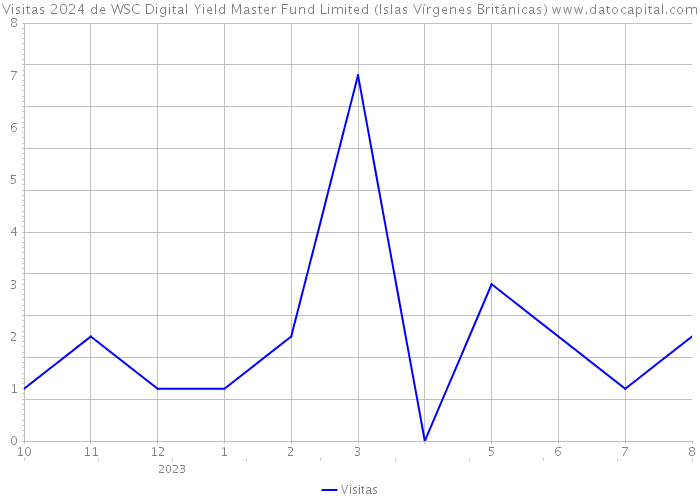 Visitas 2024 de WSC Digital Yield Master Fund Limited (Islas Vírgenes Británicas) 