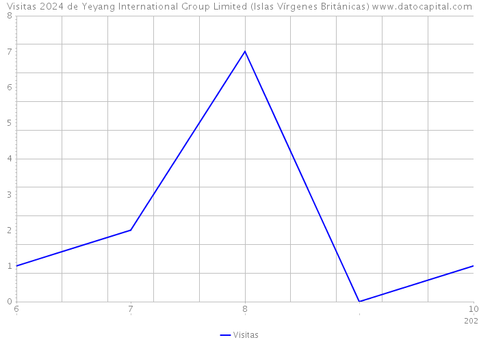 Visitas 2024 de Yeyang International Group Limited (Islas Vírgenes Británicas) 