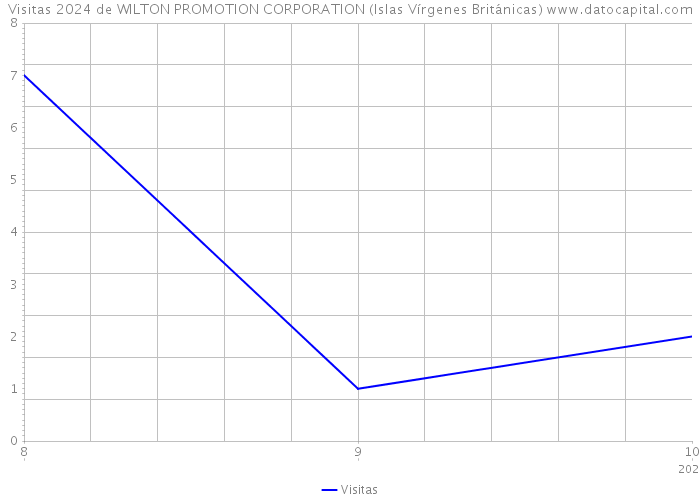 Visitas 2024 de WILTON PROMOTION CORPORATION (Islas Vírgenes Británicas) 