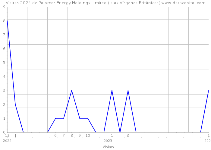 Visitas 2024 de Palomar Energy Holdings Limited (Islas Vírgenes Británicas) 