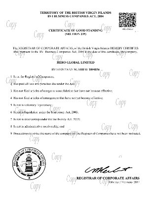 2017 Certificate of Good Standing (página 50)