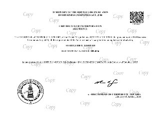 Certificate of incorporation (página 48)